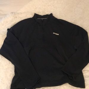 ADIDAS BLACK CROP SWEATSHIRT